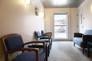 waiting room with comfortable seating